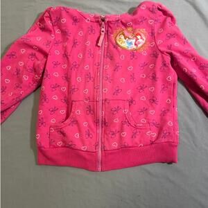 Disney Princess Pink Zip-Up Hoodie - Girls Size 6X